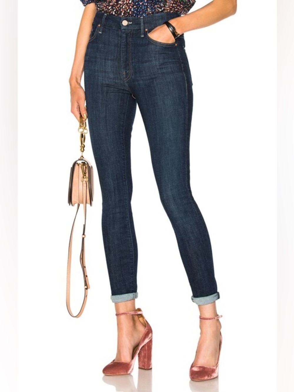 MOTHER Denim The Looker Clean Sweep Skinny Jeans 701509 Size 28